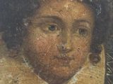 an image of a painting of a young boy wearing a crown