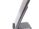 a cell phone that is sitting on top of a stand