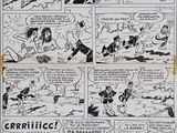 an image of a comic strip with a cartoon of a man on a horse