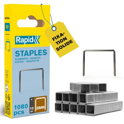 RAPID - Agrafes BMN 201 - 11,2x10mm - Acier Galvanisé - Fixa…