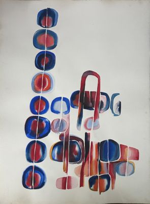 an image of a painting of a bunch of circles on a white background