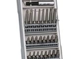 many different tools in this case on the shelf