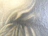 a painting of a woman with long hair on a wall