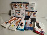 many different types of foot care products on the table