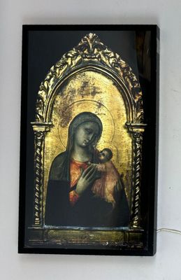 École Belge XX° Vierge à l'Enfant Procédé photographique à e…