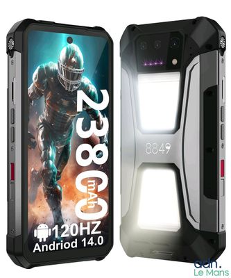 Téléphone portable Oblue Tank 3 Noir 256GB - Fonctionnel - B…