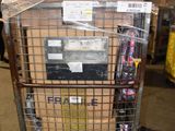 a cart that has a bunch of items in it