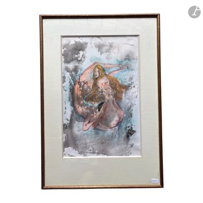 une photo d'un tableau représentant une femme en robe