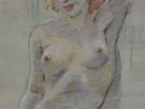 an image of a painting of a nude woman with her hands on her hips