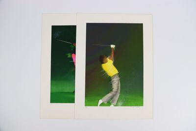 Paul LECOLAS (1930-2000) Golfeurs. Réunion de 2 lithographie…