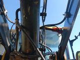 a close up view of the front end of a construction vehicle