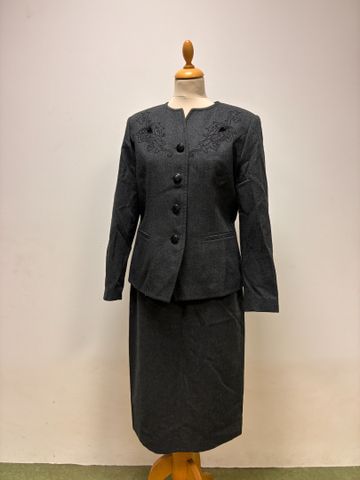 Caroline ROHMER - Tailleurs jupe en lainage gris point taille 40 ...