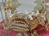 a glass box that has a bunch of jewelry inside of it
