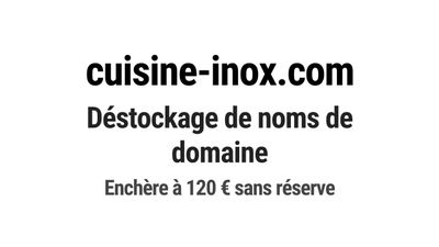 Nom de domaine cuisine-inox.com.