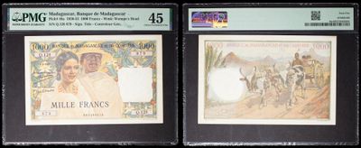 three different types of paper money are on display on a black background
