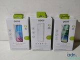 three boxes of oppoos phone cases sitting on a table