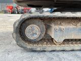 a close up view of the front end of a bulldozer