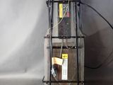 a picture of a metal ladder with wires attached to it