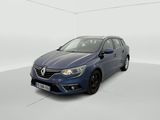 a blue car is parked in a white room with a white floor