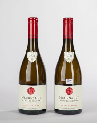 deux bouteilles de vin posées l'une à côté de l'autre sur une table