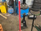 an image of a fork lift in a garage