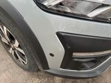 a close up of the front bumper of a car