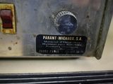 a close up of a machine with a label on it