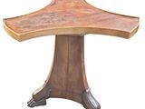 an image of a wooden table on a white background