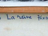 a picture of a painting on the wall of a building