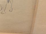 a picture of a drawing of a cat on the wall