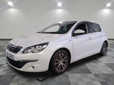 the white car is parked on a checkered tile floor