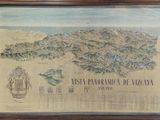 framed map of the island of la panoramica de azzaaxa