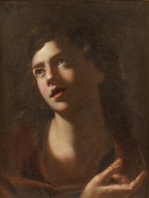 a painting of a young girl with her hands in her pockets