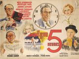une affiche de film sur laquelle figure une horloge