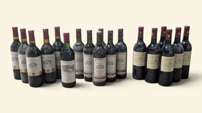 many bottles of wine lined up in a row