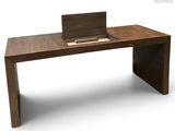 an image of a computer desk with a laptop on top of it