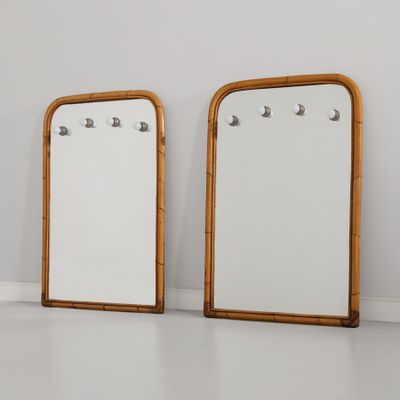 paire de miroirs en bambou de style « person »