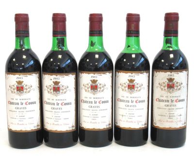 5 Blles CH. LE COSSU Graves 1985 - Photo 1