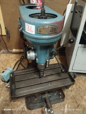 Perceuse à colonne sur table de fraisage SYDERIC, course en …
