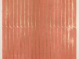 an image of a painting with gold lines on a red background