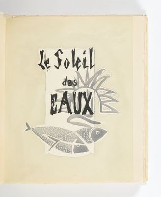 un livre ouvert sur lequel est dessiné un poisson
