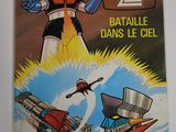 la couverture d'une bande dessinée représentant un robot et un avion