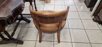Fauteuil de bureau en noyer assise cuir. (photo 4)