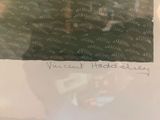 a picture of a black and white picture with writing on it