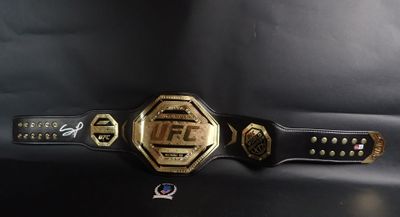 the belt has a gold and black design on it and is attached to a black belt