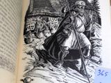 a picture of a book with a drawing of a man on a horse