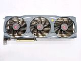 an image of a close up of a video card with three fans