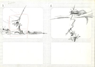 a drawing of a bird that is sitting on a branch