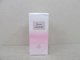 the box of lanvin ' s perfume is sitting on a white surface