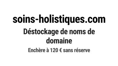 Nom de domaine soins-holistiques.
